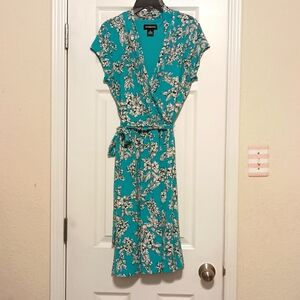 Liz Claiborne floral blue dress
